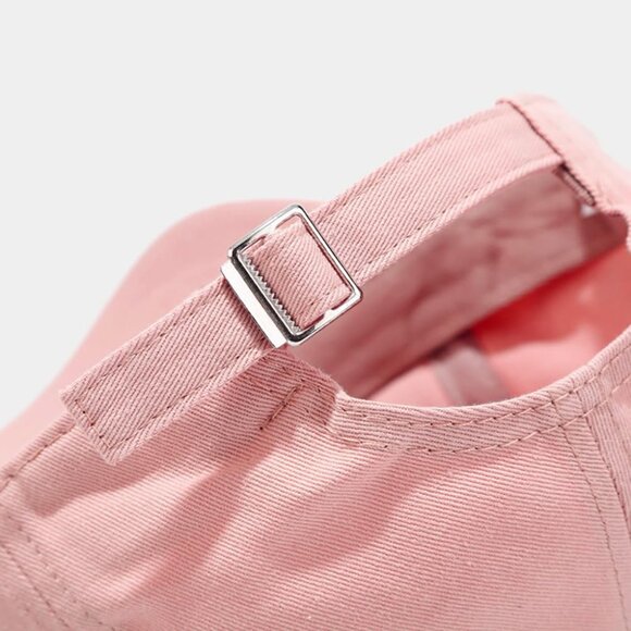 Women's Pink Fashion Baseball Cap Adjustable Strap Back Visor Sports Hat - Picture 2 of 6